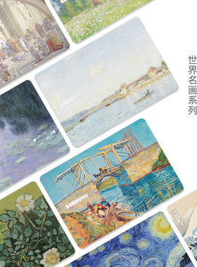 梵高莫奈油画笔记本贴膜适用三星NP930XBE NP930MBE950XBE 350X 450R4J 55X0 930QAA 530U3B 35X0AA电脑贴纸