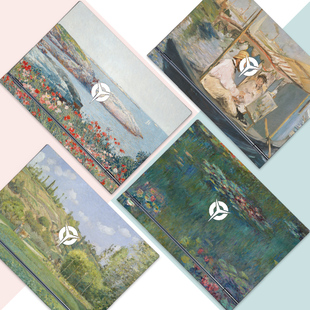 pro16 R9000X小新air15 14plus电脑贴纸 Y7000 世界名画梵高莫奈风景油画笔记本贴膜适用联想拯救者R7000P