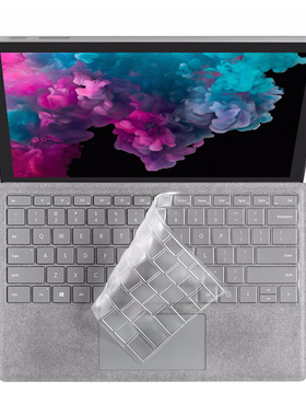 适用微软SURFACE BOOK LAPTOP2  LAPTOP GO Pro3 4 5 6 7代X二合一平板笔记本TPU高透键盘防尘膜电脑防尘罩