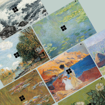 油画易贴不留胶笔记本贴膜