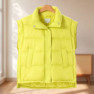 落差下摆肌理纯色羽绒马夹022 冬装 专柜1399 莫Y