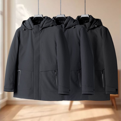 男装 鹅绒服【冰】当季冬装 拆卸内搭两件套连帽羽绒服006