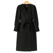 V领显瘦长款 专柜2999 大衣811 莫Y 冬装 93%绵羊毛 6%山羊绒