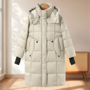 防护袖 冬装 口收腰抽绳脱卸连帽羽绒服158 文 专柜1999