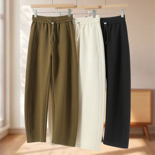 绍 高腰抽绳宽松休闲松紧香蕉裤 916 新款 冬装 秋季 女装 采
