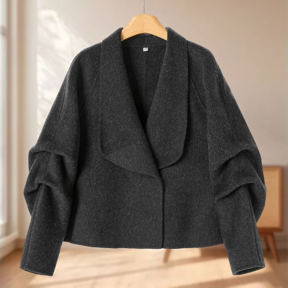 【妃】堆堆袖无口袋双面呢长毛短大衣867~冬季新款女装,女装/女士精品,毛呢外套,淘宝优惠券,粉丝福利购,淘宝优惠卷