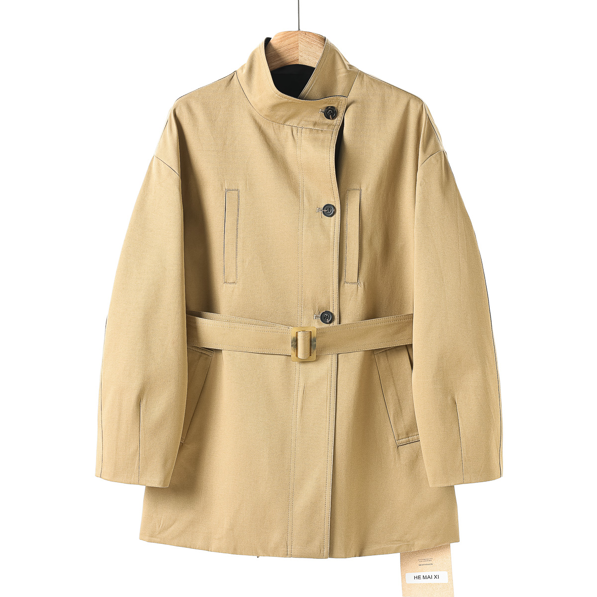 【麦】*绍 通勤撞色宽松风衣外套391~夏季新款女装