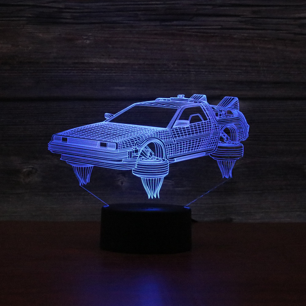 2021新款概念跑车3d灯触控7色遥控16色礼品气氛卧室夜灯2315