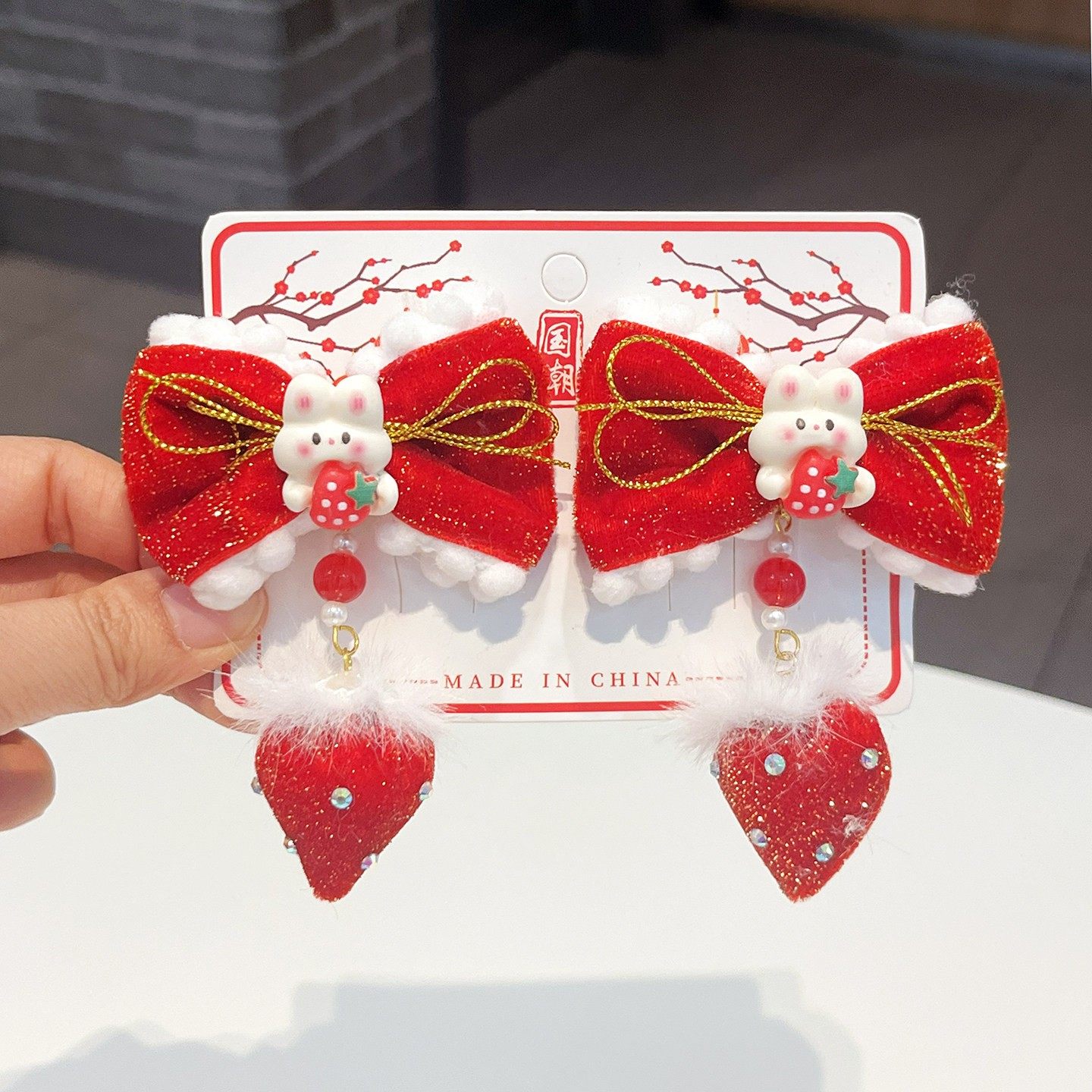 2026新年复古中国古风蝴蝶结发夹