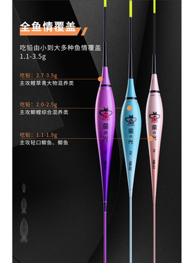 民间艺人NB系列萤之光NB01-2浮漂高灵敏黑坑综合混养漂轻口鲫鱼漂