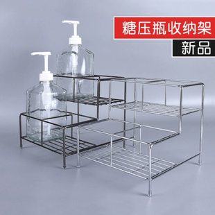 咖啡厅收纳整理架糖压瓶架子四瓶六瓶糖压瓶架糖浆展示架咖啡架