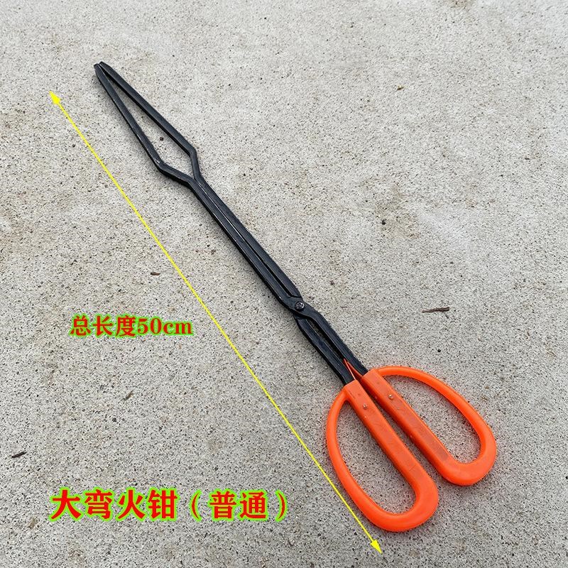 家用火钳垃圾夹拾物p器手工铁钳烧烤炭钳取物器烤烧饼钳