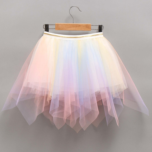 夏装新款儿童女孩公主气短半身裙