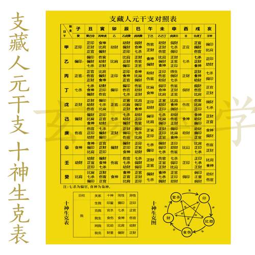 支藏干支人元十神生克