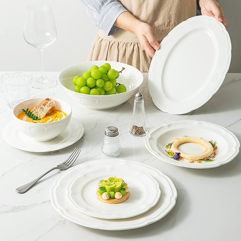 亿嘉轻奢高温釉下彩陶瓷餐具套装