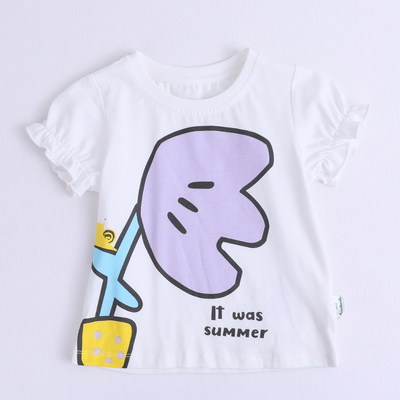 babe buddie 女童夏季新款短袖T恤83221010