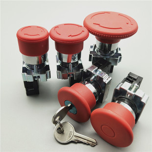 BS542 XB2 22mm蘑菇头自锁紧急停止按钮开关一常闭ZB2 BE102C