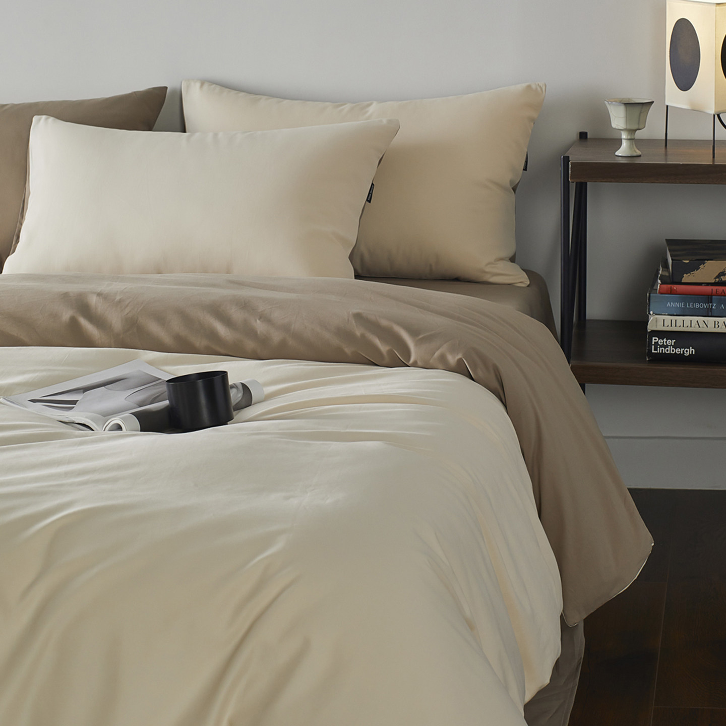 A类秋冬100S轻磨毛纯色四件套全棉纯棉床单保暖被套床笠1.5三件套