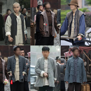 影视古装晚清民国功夫武打服家丁车夫伙计粗布棉麻百姓仆人演出服