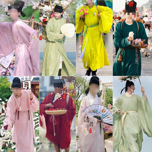 唐宋朝卖花郎古镇NPC演出服