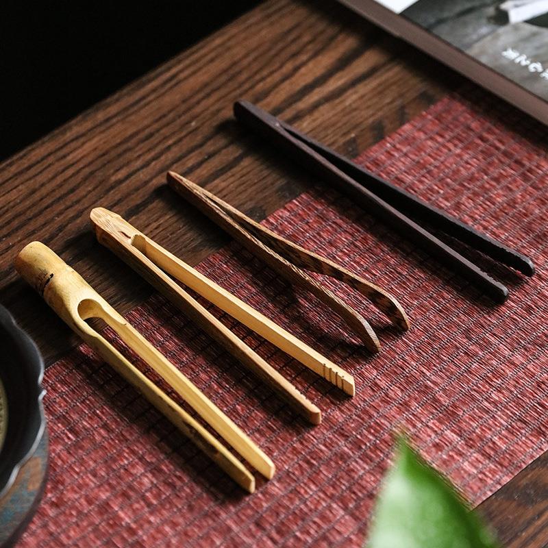 茶夹茶叶茶杯茶夹子木质镊子泡茶工具功夫茶具配件茶道六君子套装