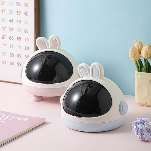 网红兔子收纳盒放钥匙玄关桌面收纳盒摆件家用客厅办公防尘垃圾桶