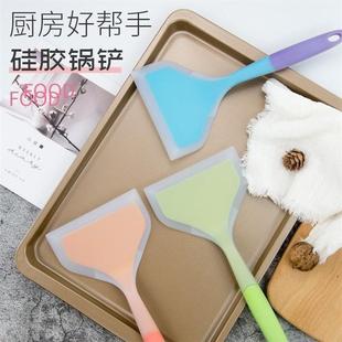 硅胶玉子烧铲食品级半透明双色硅胶铲煎饼用蛋卷硅胶锅铲厨房工具