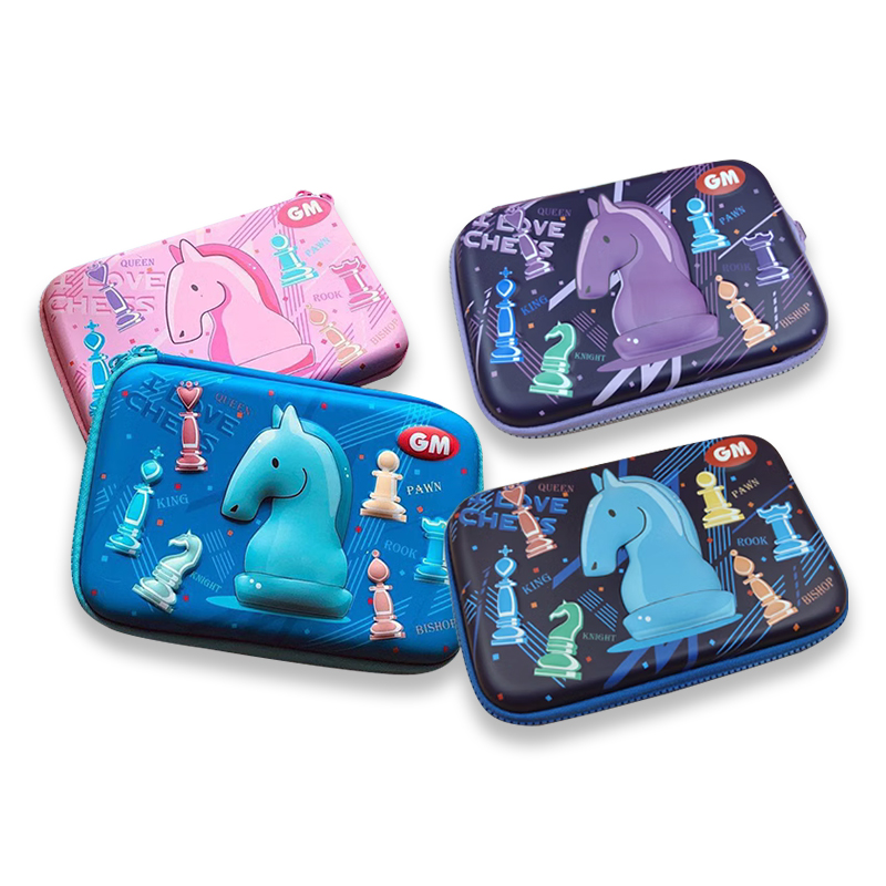 国际象棋主题多功能大容量文具盒