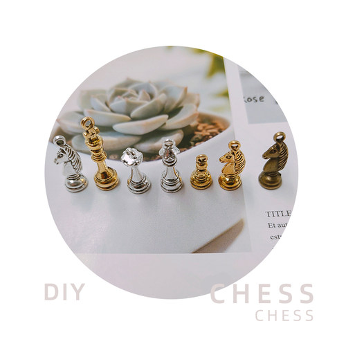 国际象棋吊坠王后车马项链
