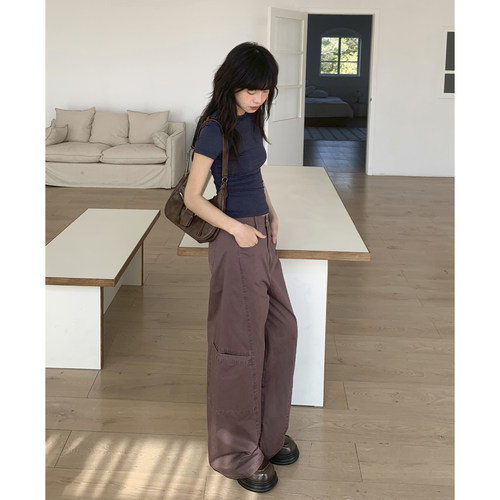 EighthMonth美式高街褐红色