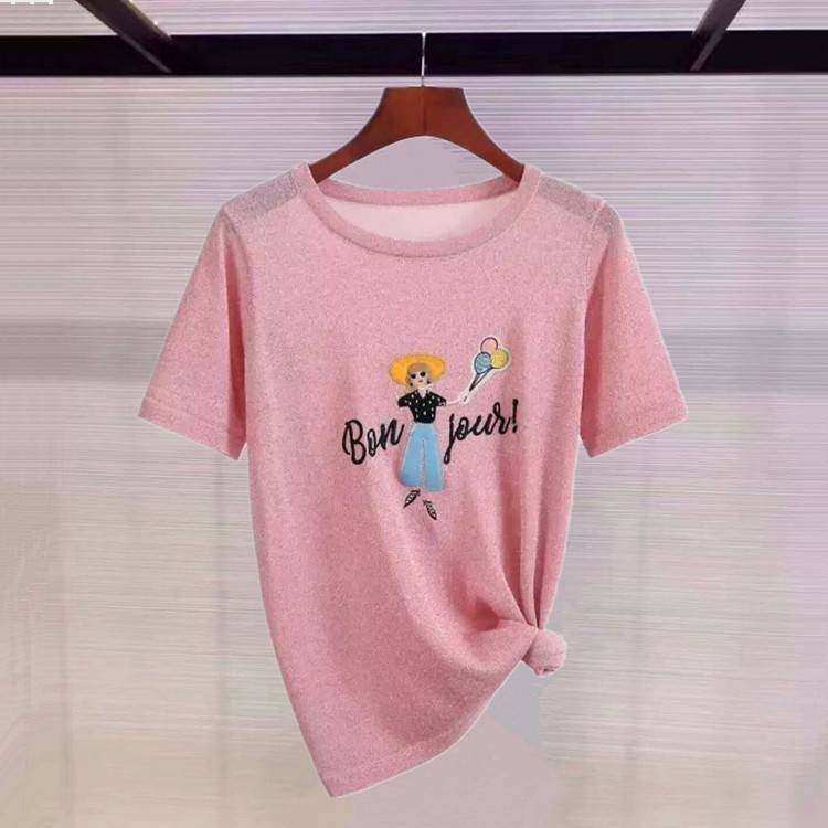 阿玛施旗舰店2020新款女夏装韩版百搭镂空短袖冰丝针织衫空调衫