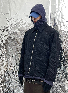 Pointless 24SS原创设计“三袖子”灯芯绒波浪夹克休闲高级感外套