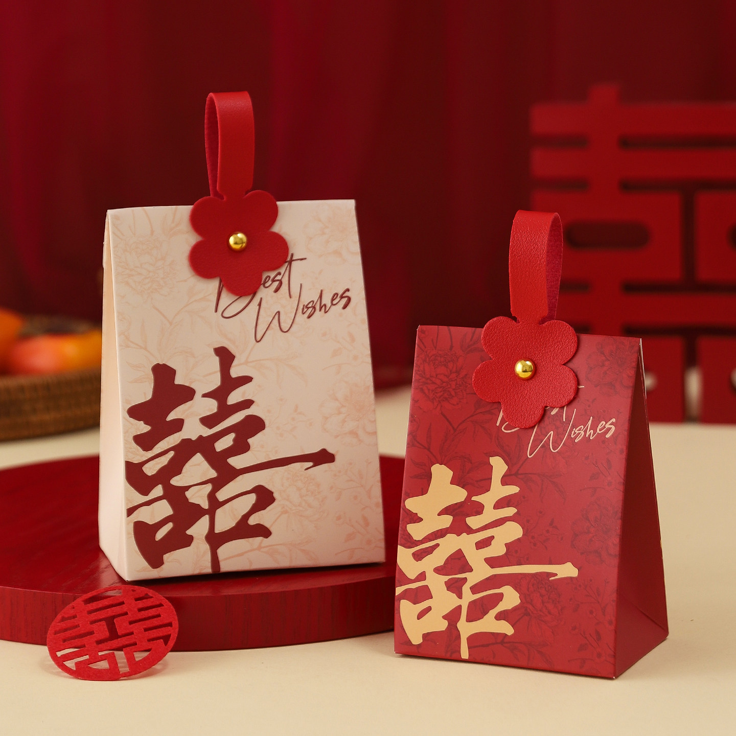 喜糖盒子2025新款结婚喜糖盒高级感婚礼订婚专用袋子糖果礼盒空盒