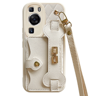 欧美潮流卡包适用华为P80Pro手机壳Pura70保护套P70Pro+新款高级感P60软壳P50全包P40防摔外壳P30腕带Ultra女