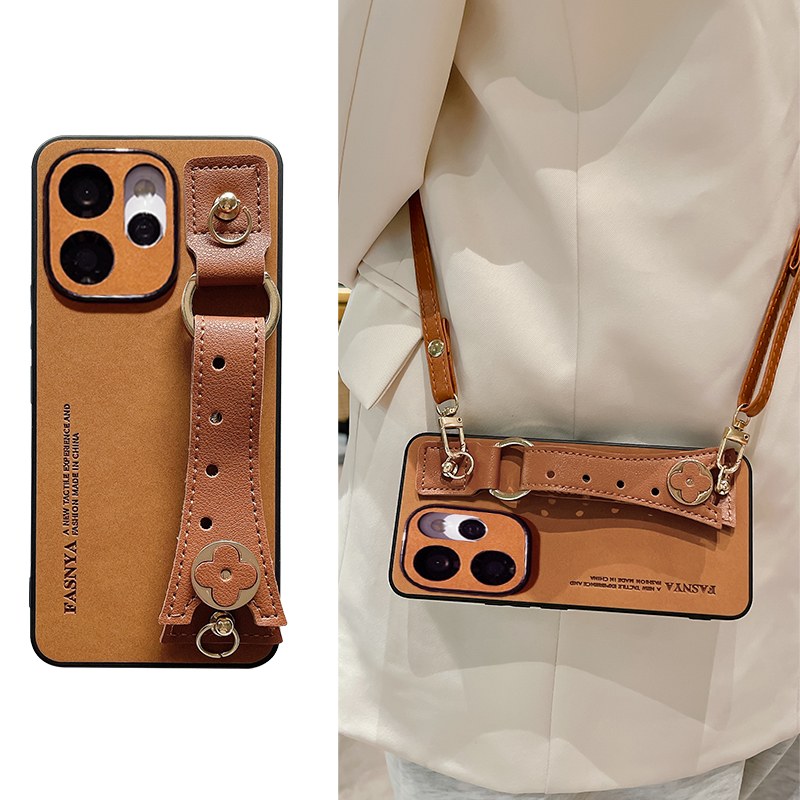 复古翻毛皮适用OPPOReno15手机壳OPPOReno14保护套新款13Pro耐脏防摔12镜头全包11腕带10背带斜跨9硅胶8软7女