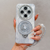 羽纱闪粉陀螺仪支架适用OPPOfindx8手机壳OPPOfindx9保护套新款 findx7Pro镜头膜findx8s 全包防摔x8ultra女x6