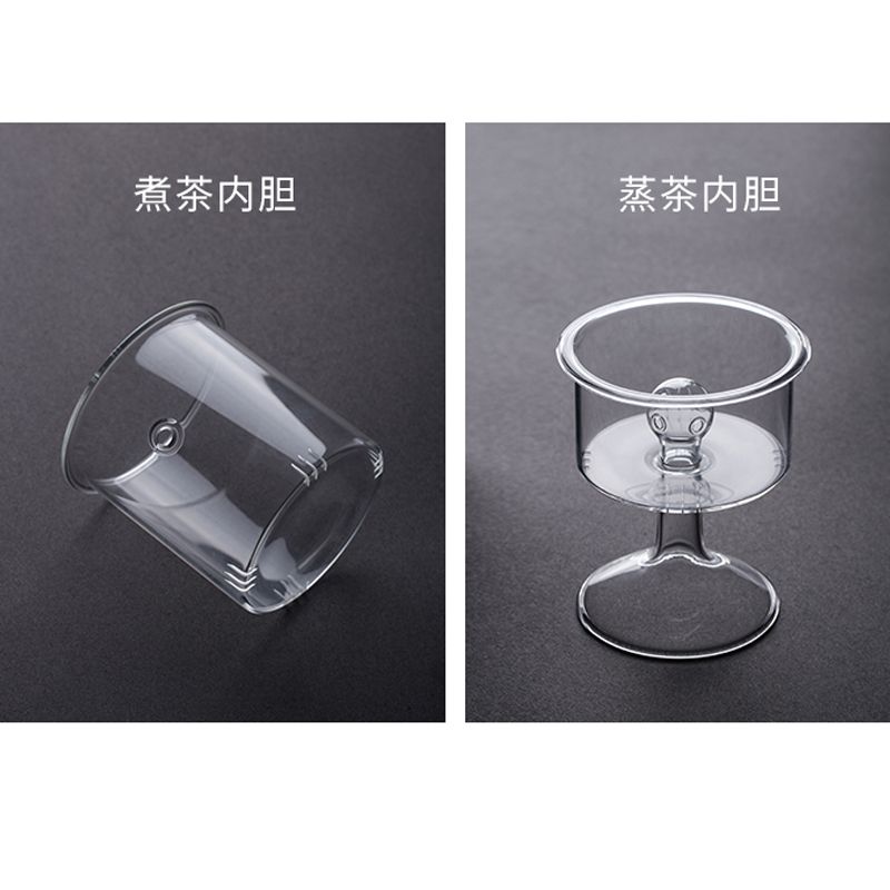 日式耐热加厚玻璃茶器高温蒸茶壶茶水分离提梁壶电陶炉煮茶壶单壶