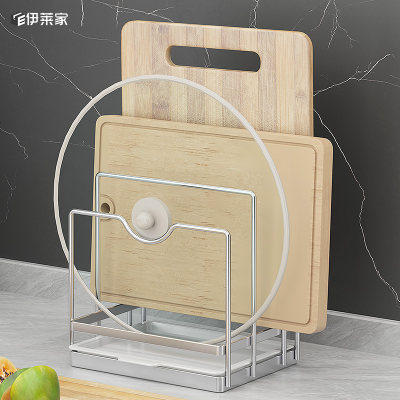 砧板架伊莱家304不锈钢加粗三格