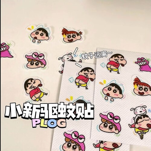 蜡笔小新驱蚊超萌可爱装饰贴夏日