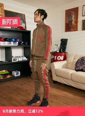 TGFCLUB 刺绣killer手势街头drill美式运动织带重磅卫衣卫裤套装