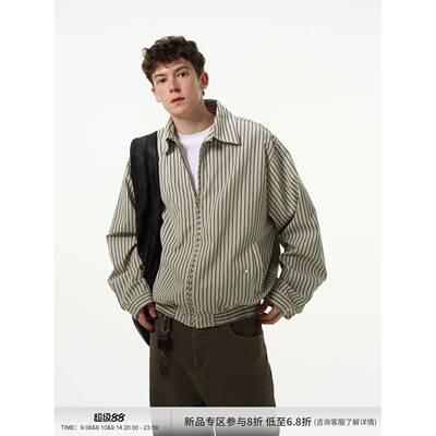 MADWITCH复古vintage设计感拉链衬衫外套男女休闲宽松廓形上衣ins