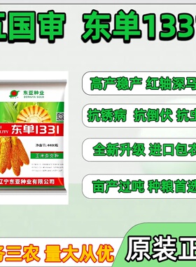 辽宁东亚国审东单1331玉米种子小钢炮玉米种子高产抗锈病原装正品