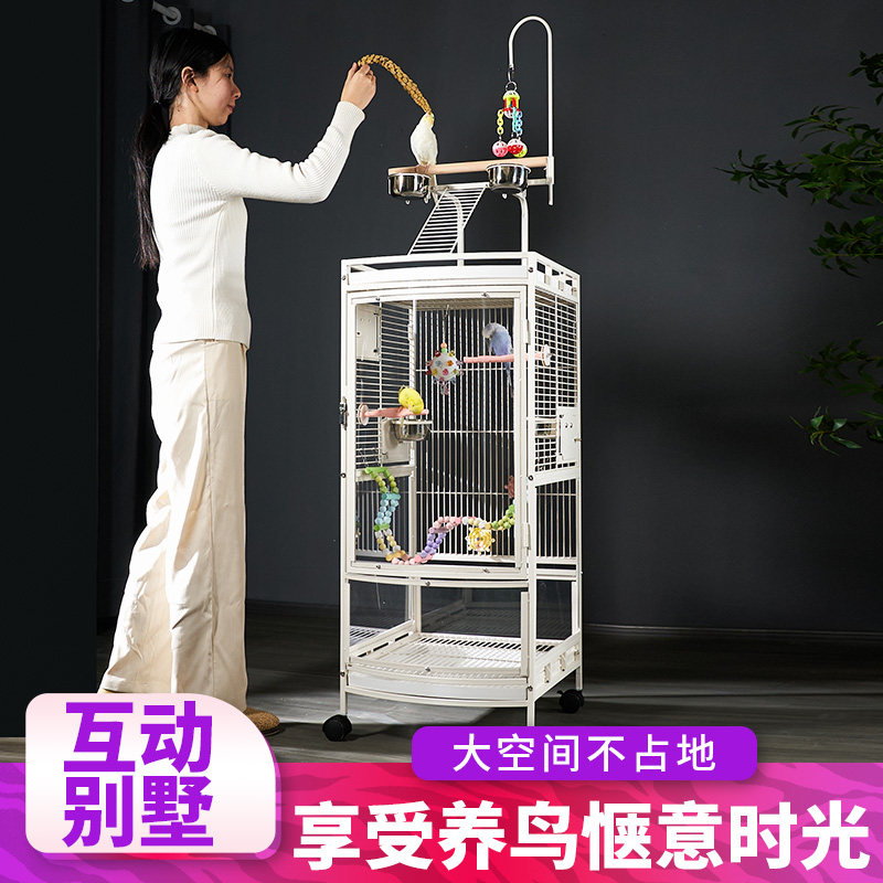大型鹦鹉鸟笼鸟站架灰鹦鹉别墅笼
