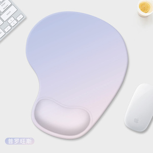 莫兰迪纯色护腕鼠标垫办公室桌面垫笔记本键盘垫小号硅胶软垫定制