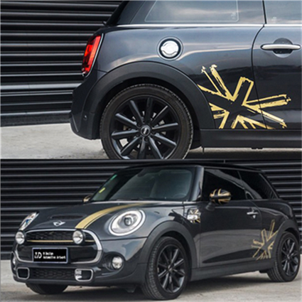 宝马迷你拉花乡下人改装车贴