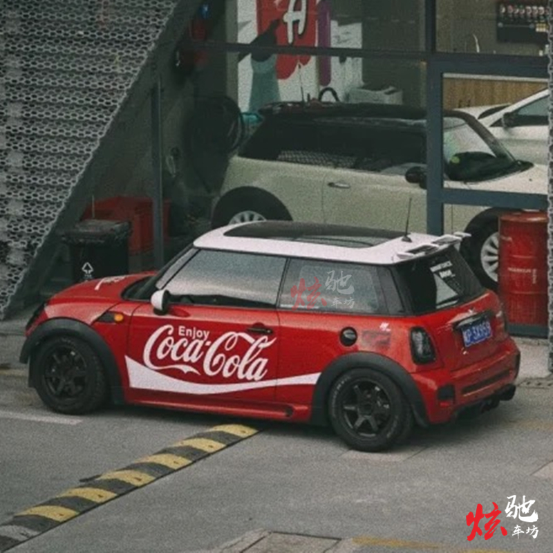 适用于宝马MINIR56车贴拉花F55R60F54cooper可口可乐车身改装贴纸