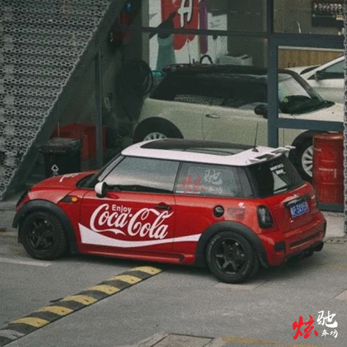 适用于宝马MINIR56车贴拉花F55R60F54cooper可口可乐车身改装贴纸
