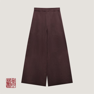 {苏梦]【瘦瘦裤·璟知】秋冬款香云纱百搭实穿中式女士长裤休闲裤