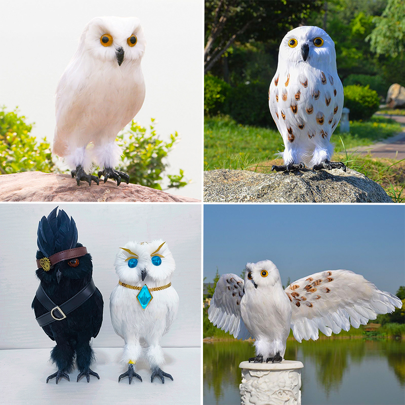 仿真猫头鹰道具哈利波特cosplay