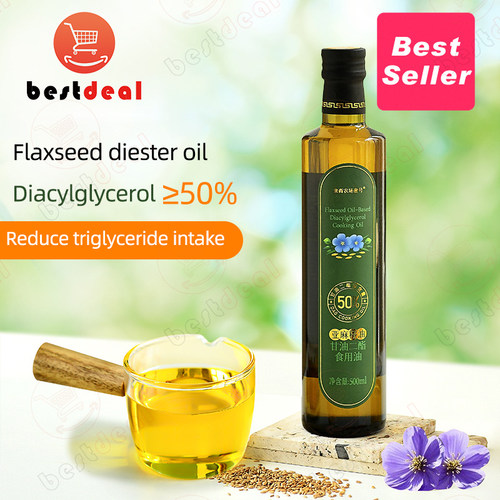 500ml flaxseed oil cooking oil一级冷榨亚麻籽油